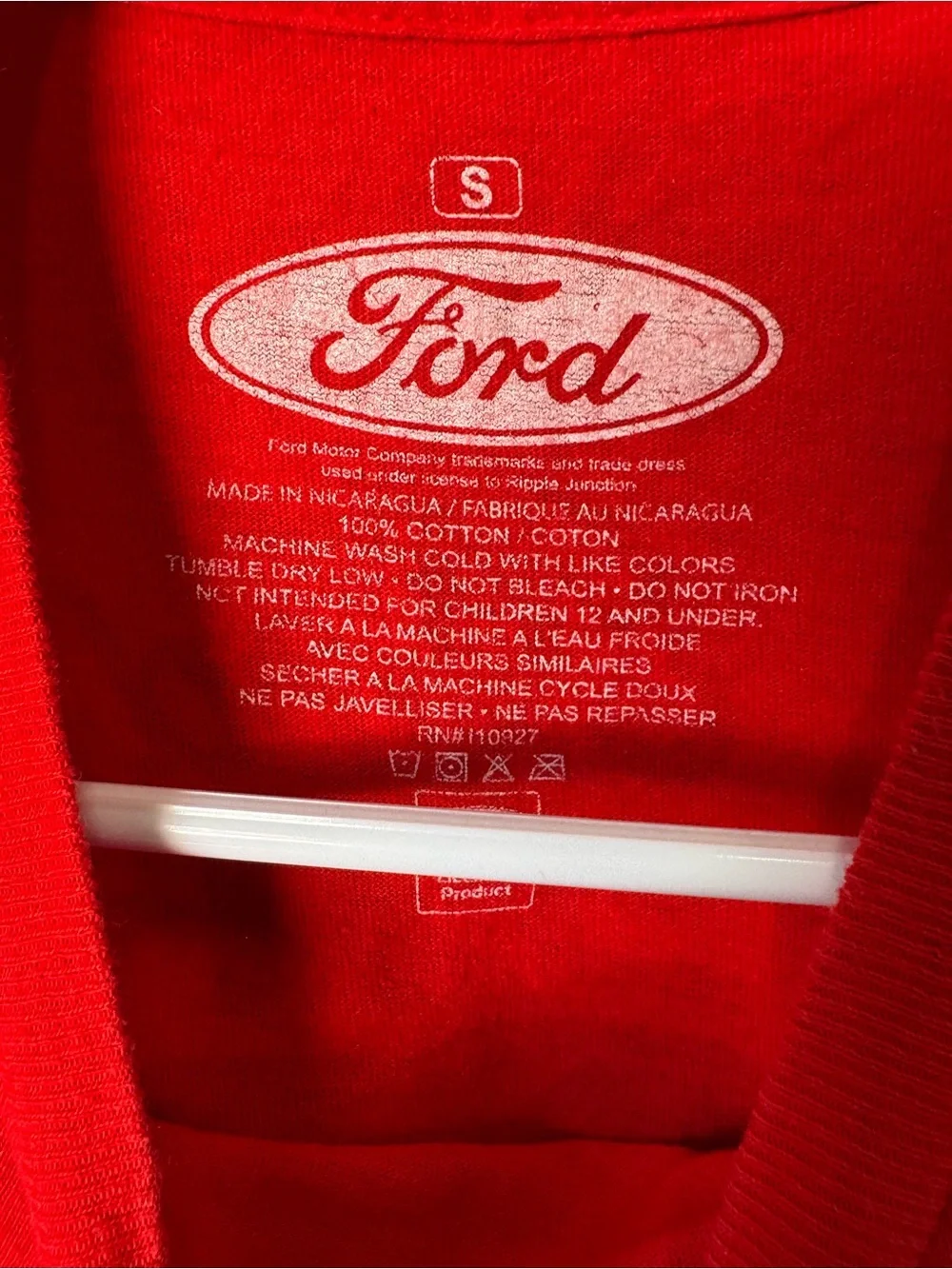 Ford Mustang Red Graphic Tee Men's S Racing Muscle Car MINTY